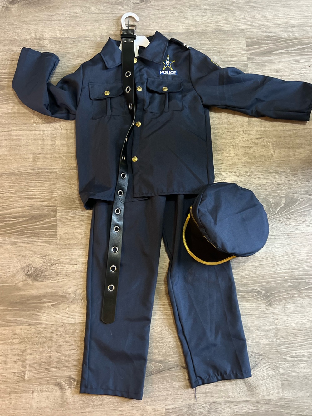 Men's Navy Police-Style Jacket and Trousers Set